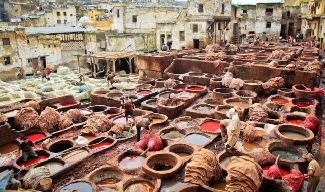 Tanneries Morocco Leather fez